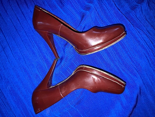 38 Beden bordo Renk Temiz topuklu ayakkabı