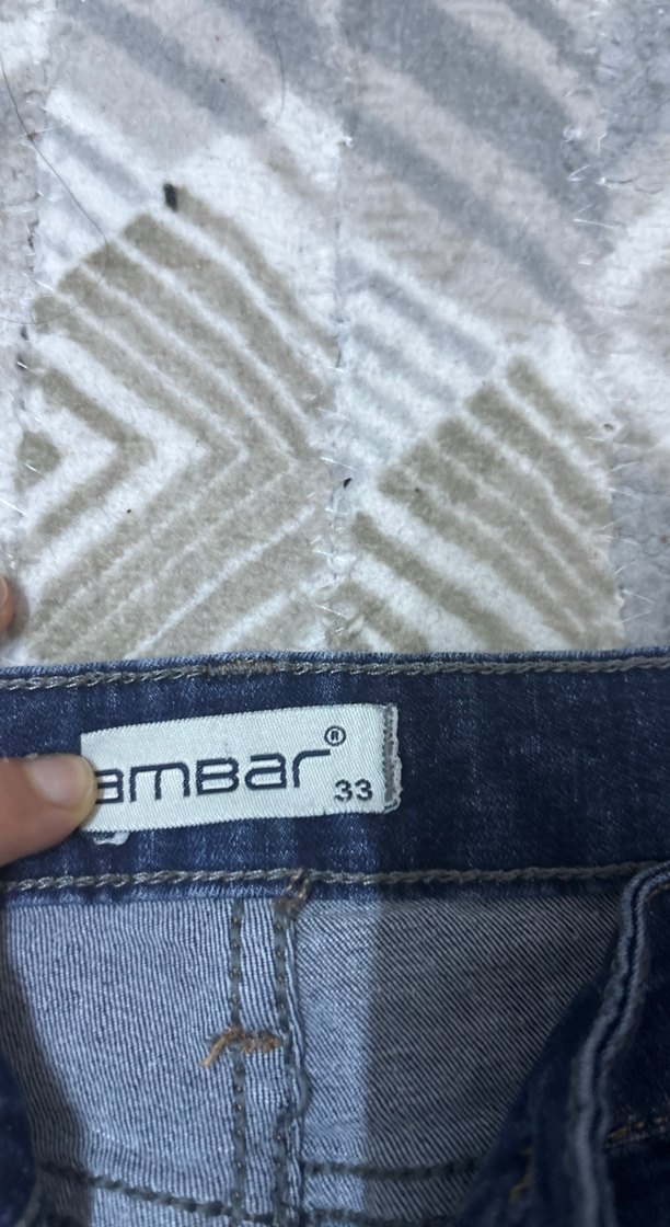 Kadın Lacivert Bağlamalı Regular Fit Denim Pantolon - Görsel 2