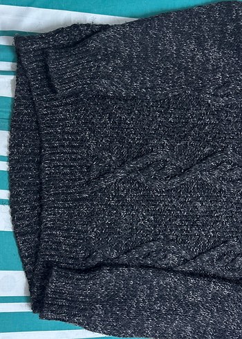 Gri Kadın Triko Kazak - Görsel 2