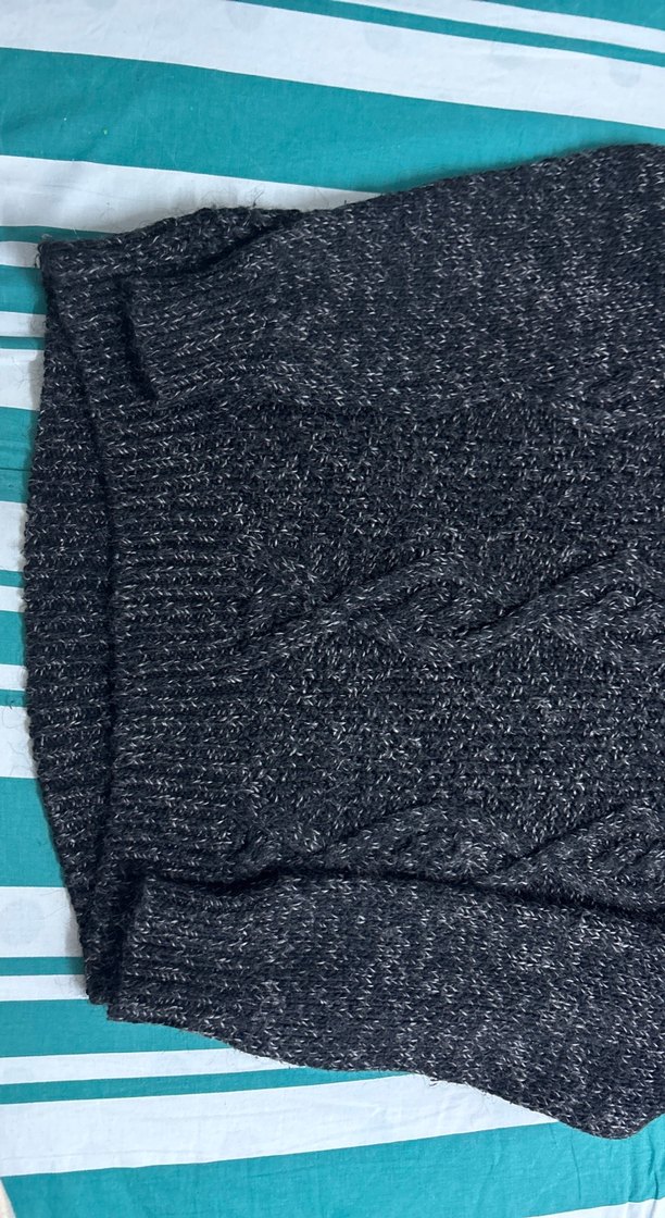 Gri Kadın Triko Kazak - Görsel 2