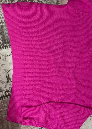 Kadın Pembe Boğazlı Triko Kazak - Görsel 5