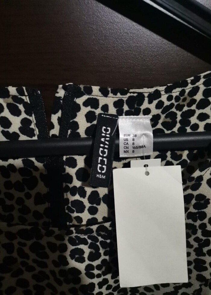 Leopar Desenli Mini Elbise  - Görsel 4