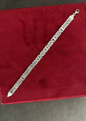 18 gram zırh gibi eski GÜMÜŞ bileklik - Görsel 5