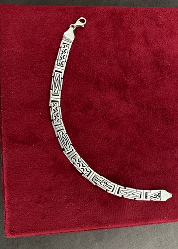 18 gram zırh gibi eski GÜMÜŞ bileklik - Görsel 3