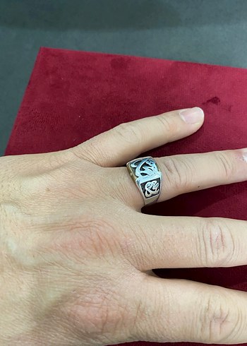 Eski el yapımı GÜMÜŞ YÜZÜK - Görsel 3