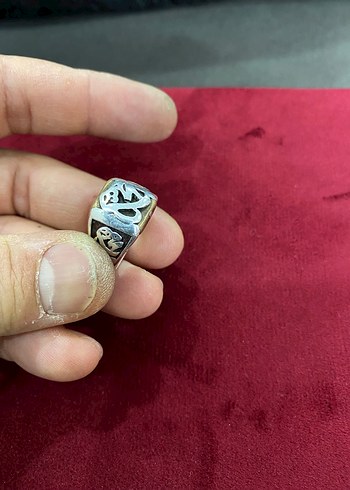 Eski el yapımı GÜMÜŞ YÜZÜK - Görsel 2