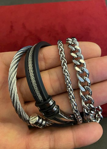 4 adet Çelik bileklik toplu verilecek - Görsel 6