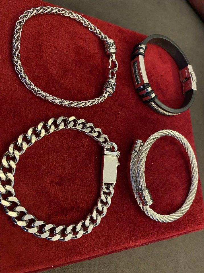 4 adet Çelik bileklik toplu verilecek - Görsel 2