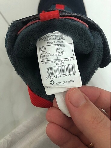 29 Beden Çocuk kışlık bot 29 numara