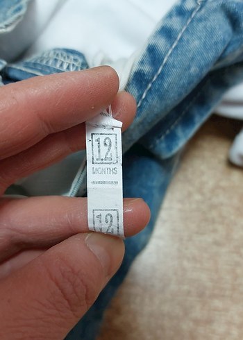 Nakışlı Mavi Denim kız  Çocuk Tulum - Görsel 6