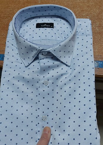 Mavi Desenli Erkek Gömlek - Görsel 2