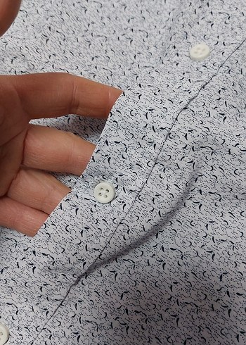 Düğmeli Uzun Kollu Erkek Gömlek - Görsel 4