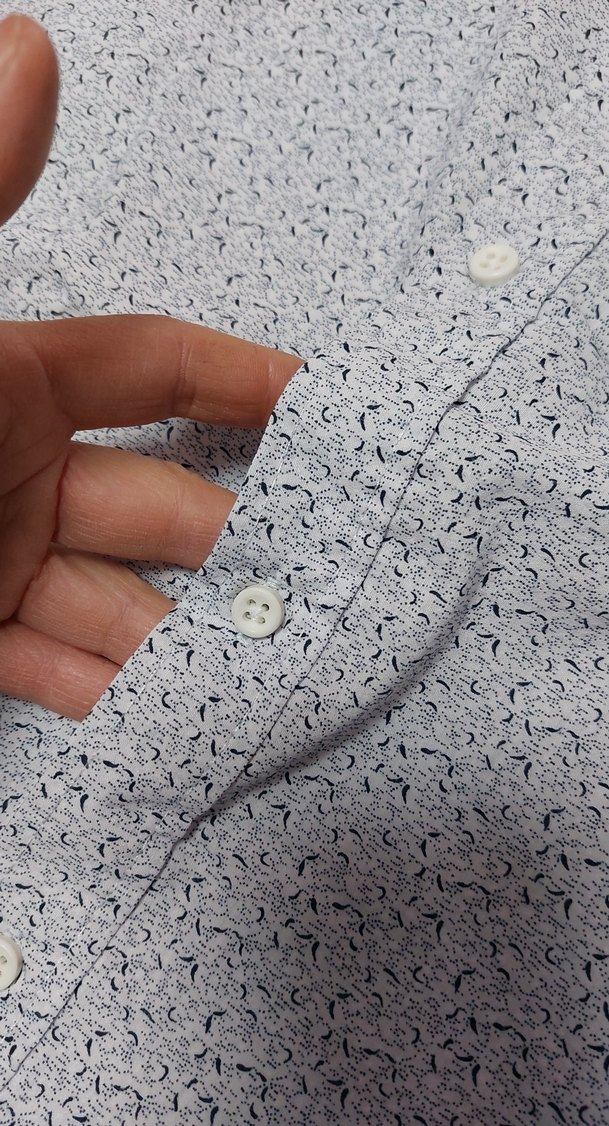 Düğmeli Uzun Kollu Erkek Gömlek - Görsel 4
