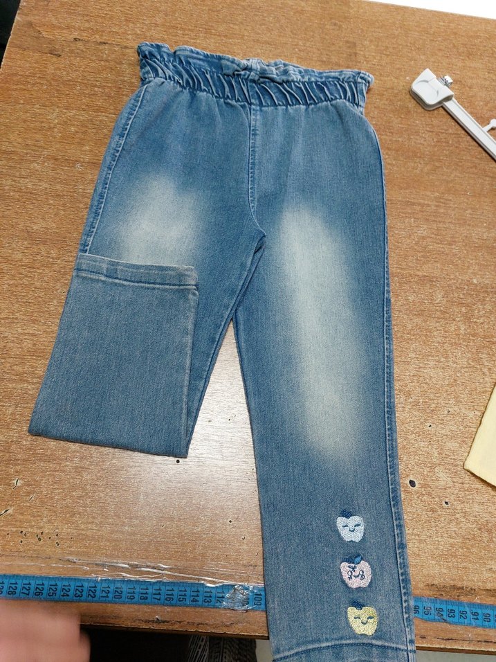 Sarı Nakışlı Kız Gömleği, Uzun Kollu - Görsel 5