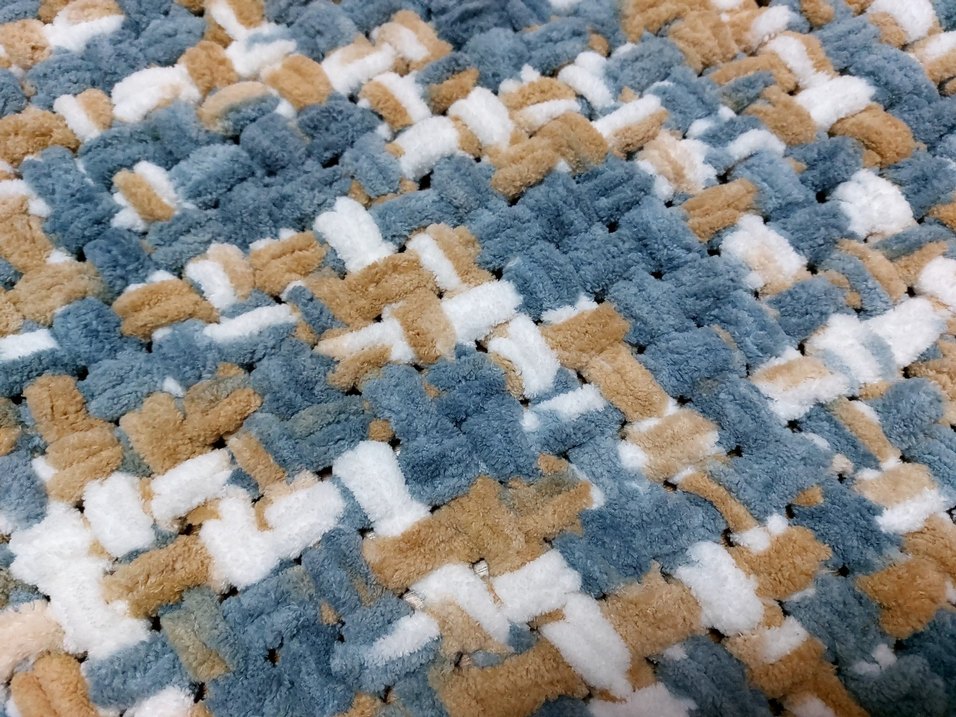 Çocuklar için Renkli Örgü Battaniye - Görsel 5