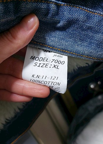 Düğmeli Mavi Kadın Denim Ceket - Görsel 6