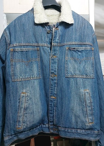 Düğmeli Mavi Kadın Denim Ceket - Görsel 2