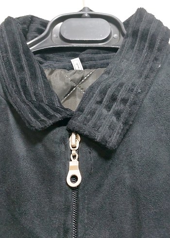 Siyah Erkek Süet Ceket Fermuarlı - Görsel 4