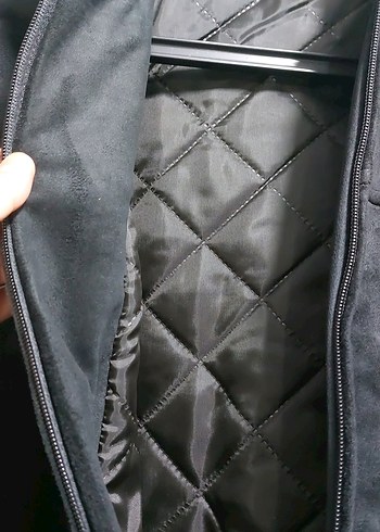 Siyah Erkek Süet Ceket Fermuarlı - Görsel 5