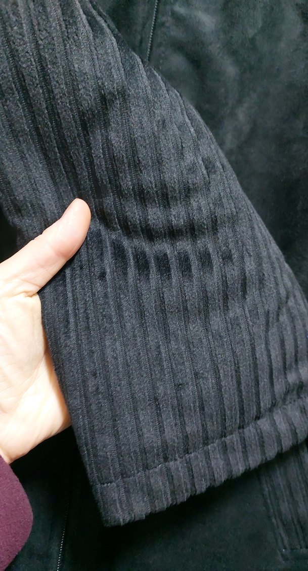 Siyah Erkek Süet Ceket Fermuarlı - Görsel 3