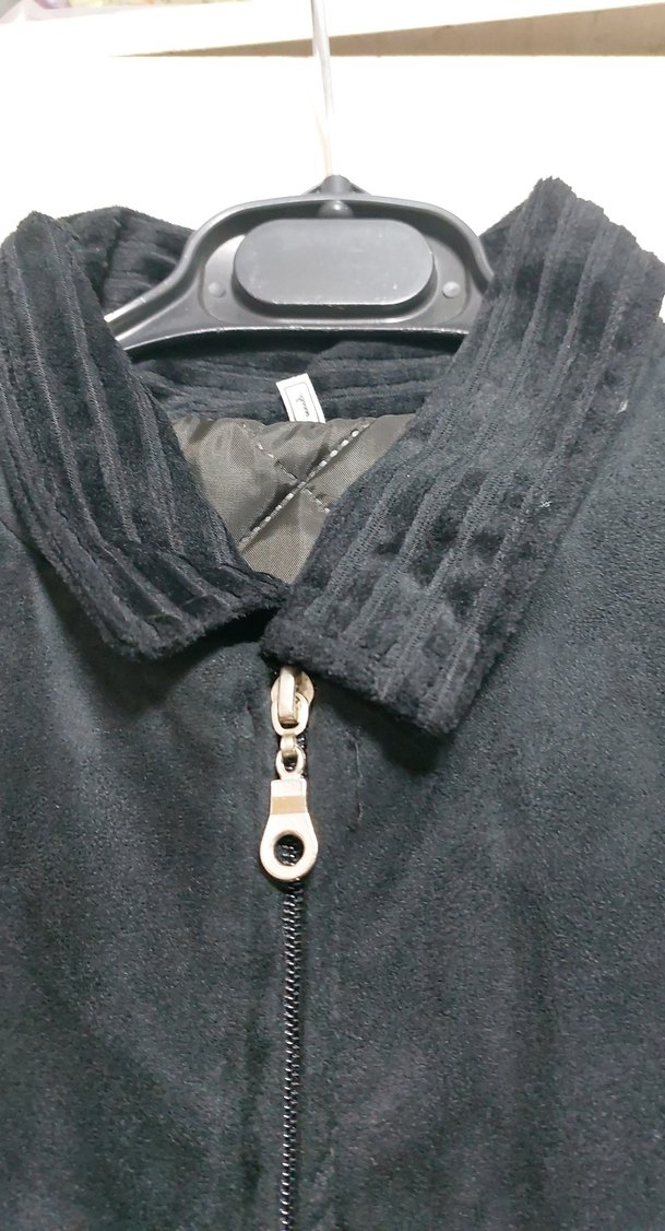 Siyah Erkek Süet Ceket Fermuarlı - Görsel 4