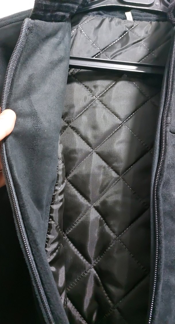 Siyah Erkek Süet Ceket Fermuarlı - Görsel 5