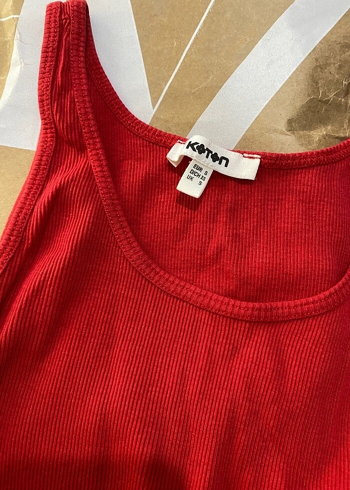 Kırmızı askılı büstiyer - Görsel 2