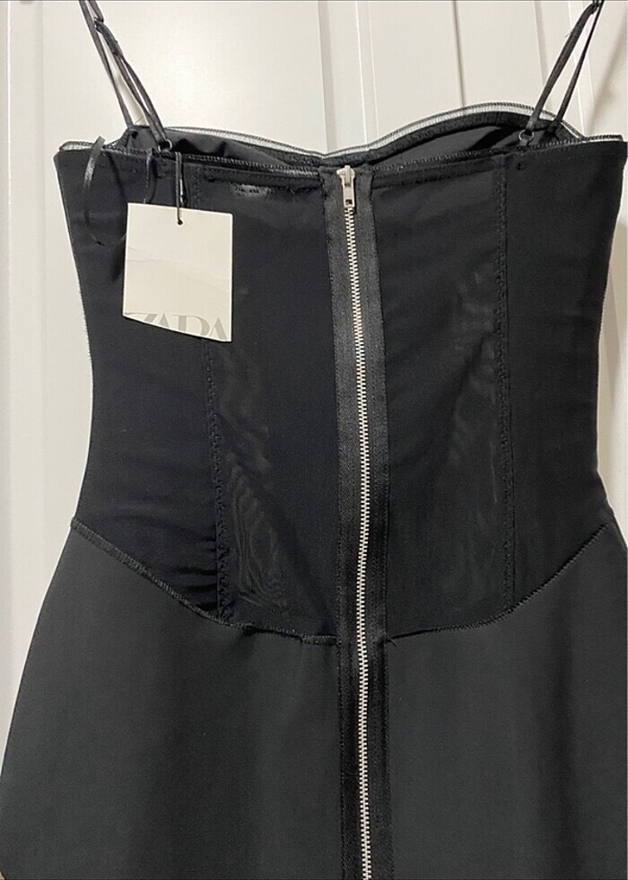 Zara bel korse detay elbise - Görsel 5