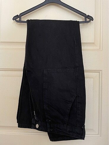 Trendyol & Milla Siyah Cep Detaylı Yüksek Bel Wide Leg Jeans