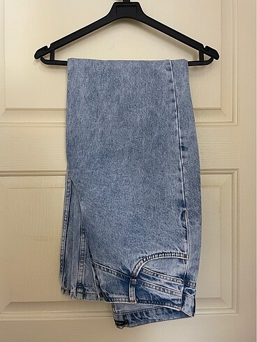 Açık Mavi Yüksek Bel Wide Leg Jeans - Görsel 6