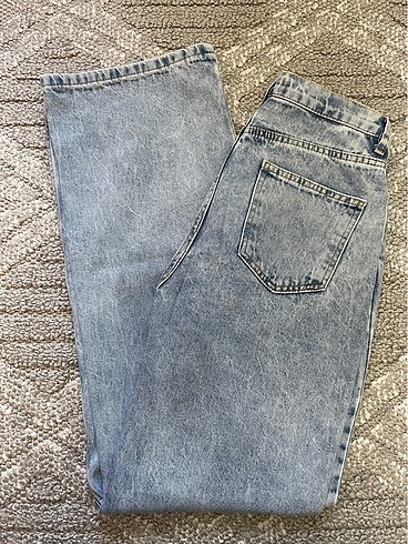 38 Beden mavi Renk Açık Mavi Yüksek Bel Wide Leg Jeans