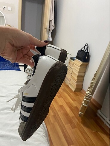 37,5 Beden beyaz Renk Orjinal Adidas Samba ayakkabı az kullanımış