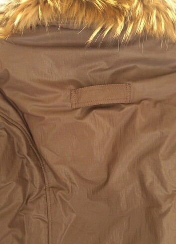 xl Beden kahverengi Renk Tam kışlık kaz tüyü kaban L-XL orjinal 