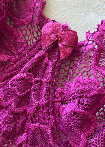 Mor Dantel Detaylı Bohem Sütyen - Görsel 8