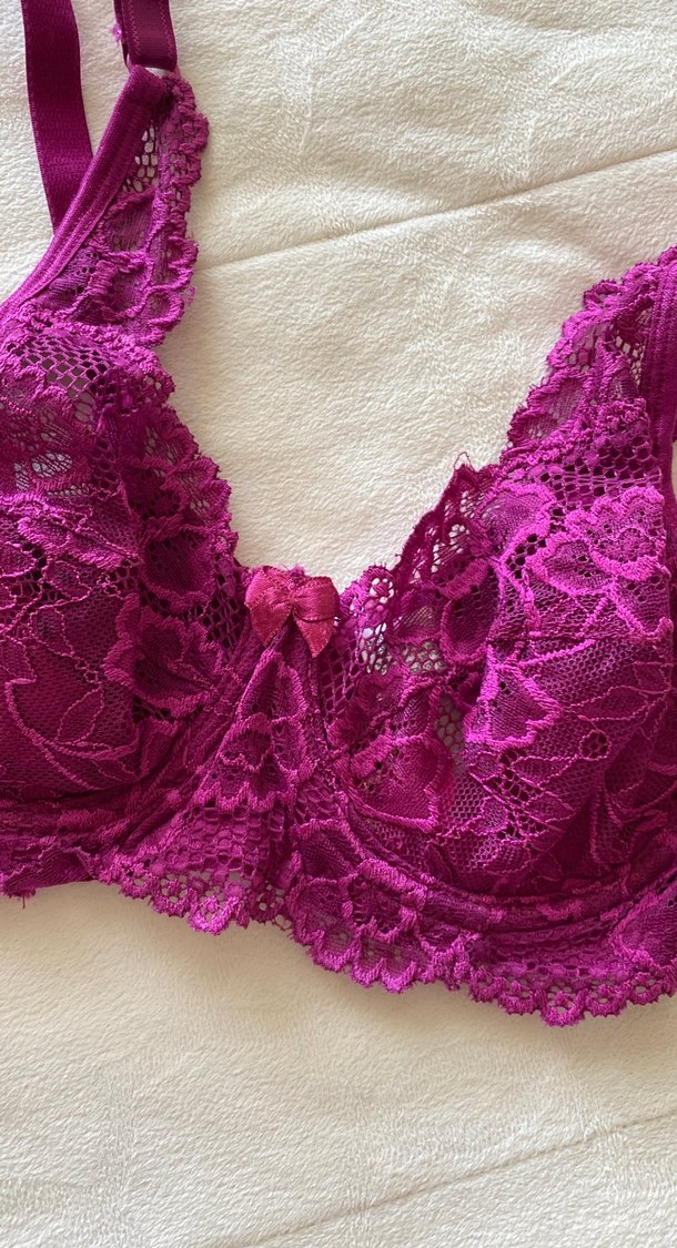 Mor Dantel Detaylı Bohem Sütyen - Görsel 2