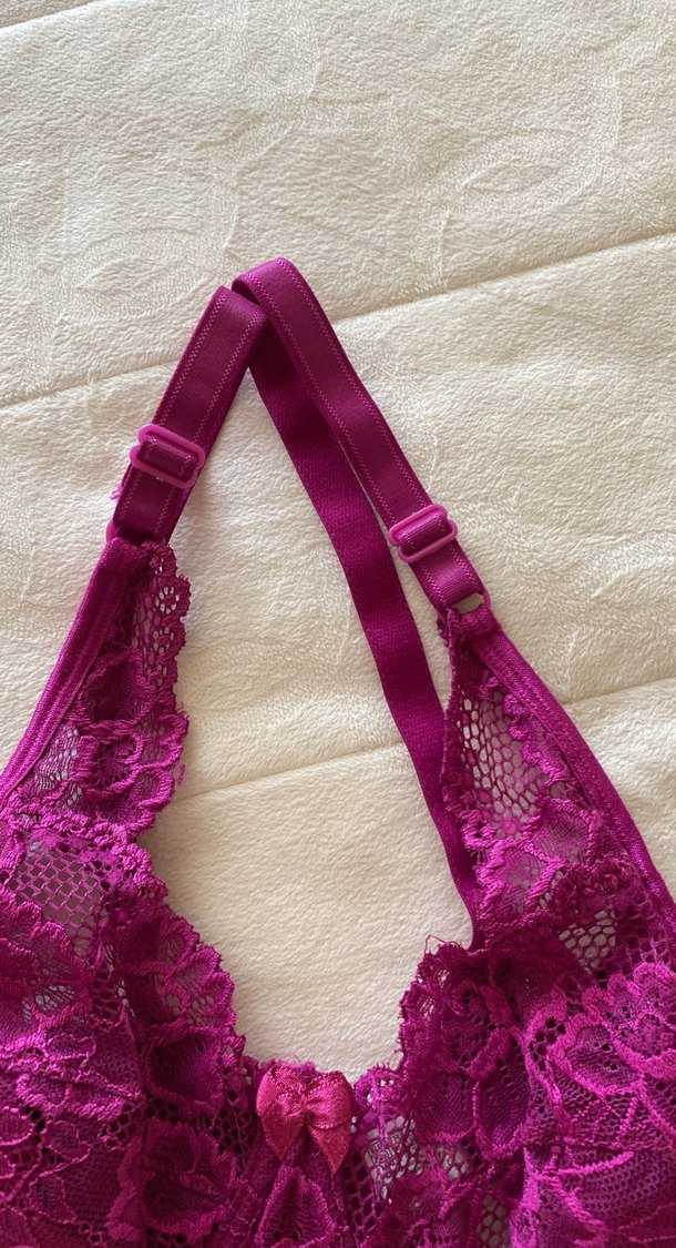 Mor Dantel Detaylı Bohem Sütyen - Görsel 3