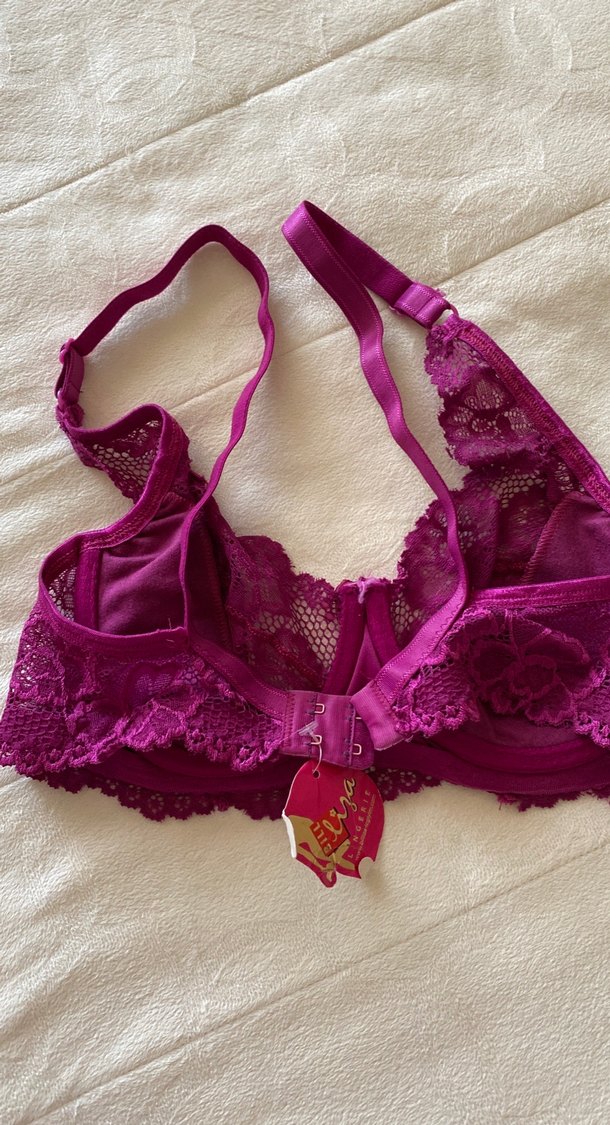 Mor Dantel Detaylı Bohem Sütyen - Görsel 4