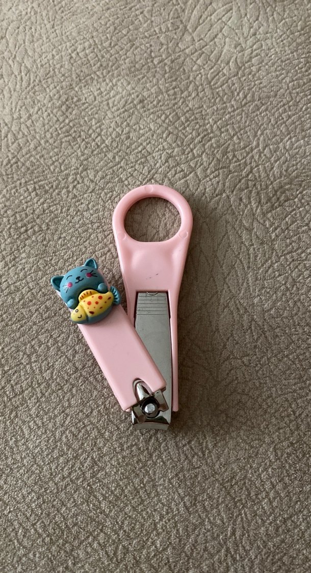 Pembe Kedi Figürlü Tırnak Makası - Görsel 2