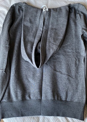 Gri Nike Kapüşonlu Sweatshirt - Görsel 6