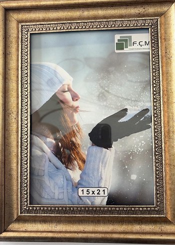 Parlak Altın Renk Çerçeve 15x21 cm - Görsel 3