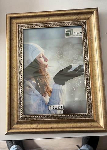 Parlak Altın Renk Çerçeve 15x21 cm - Görsel 4