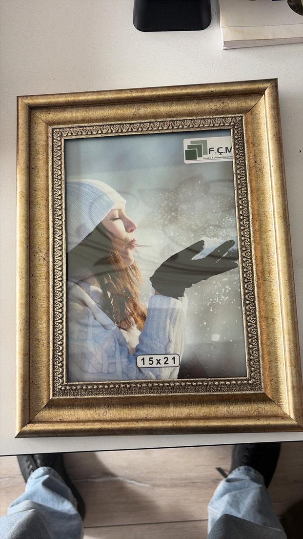 Parlak Altın Renk Çerçeve 15x21 cm - Görsel 4