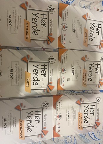 Her Yerde 8. Sınıf Föyler Tüm Dersler