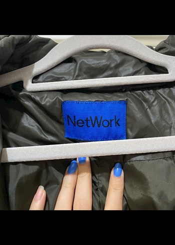 Fabrika Gri Kadın Midi Kışlık Mont Kürklü - Görsel 2