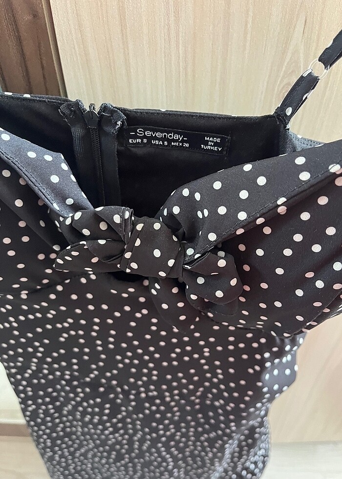 Puantiyeli elbise - Görsel 2