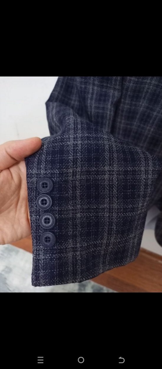 Gri Ekose Modern Klasik Erkek Takım Elbise - Görsel 5