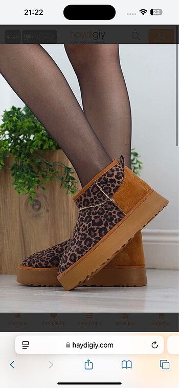 Leoparlı ugg