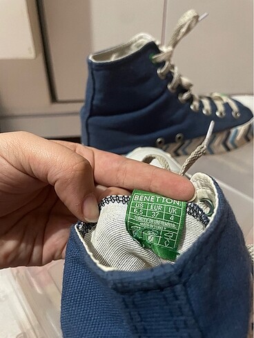 37 Beden lacivert Renk erkek çocuk converse