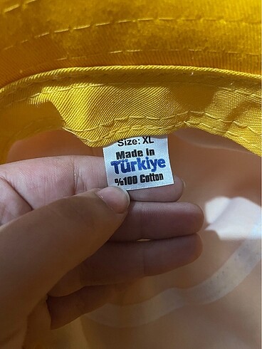 Beden sarı balıkçı şapka