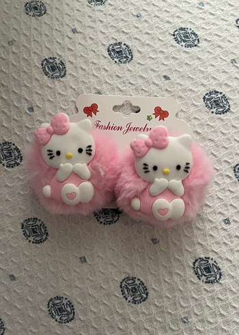 Pembe Kürklü Hello Kitty Çocuk Toka